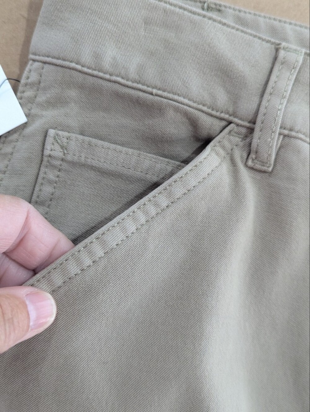 Wilfred Free Aritzia Pants "Brennan" Taupe Tan Carpenter Trousers Sz 12 *NWT - Picture 7 of 14